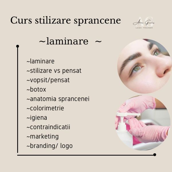 CURS ONLINE ~ LAMINARE SPRANCENE